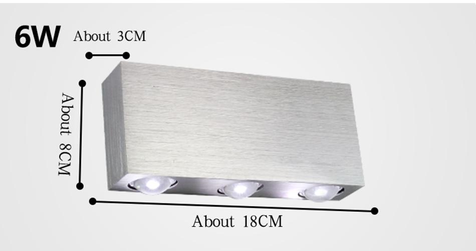 Aluminum LED Cube Wall Light