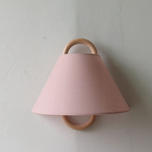 Modern Solid Wood Pleated Semi-Circular 1-Light Wall Sconce Lamp
