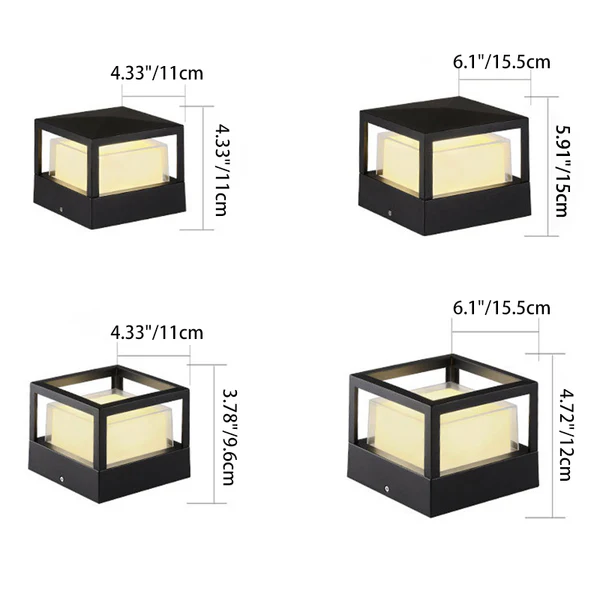 Industrial Waterproof Aluminum Cylinder LED Landscape Lawn Light