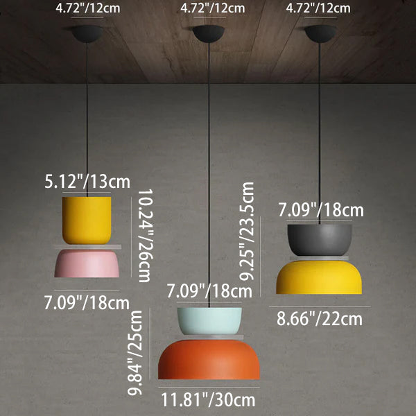 Nordic Colorful Macaron 1-Light LED Pendant Lamp – Modern Stylish Ceiling Light