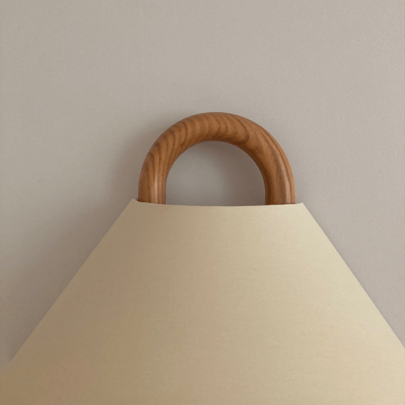 Modern Solid Wood Pleated Semi-Circular 1-Light Wall Sconce Lamp
