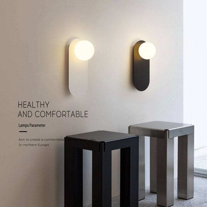 Nordic Minimalist Glass Ring Wall Sconce – Single-Light Modern Lamp