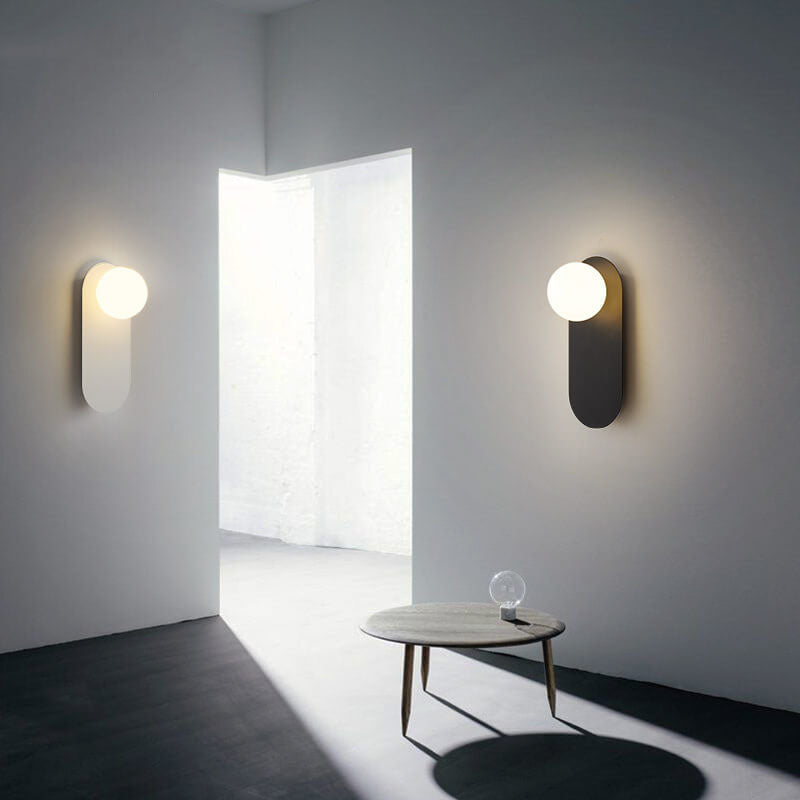 Nordic Minimalist Glass Ring Wall Sconce – Single-Light Modern Lamp