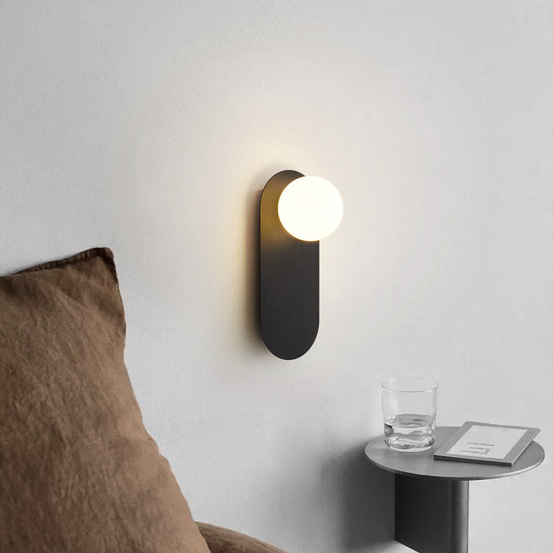 Nordic Minimalist Glass Ring Wall Sconce – Single-Light Modern Lamp