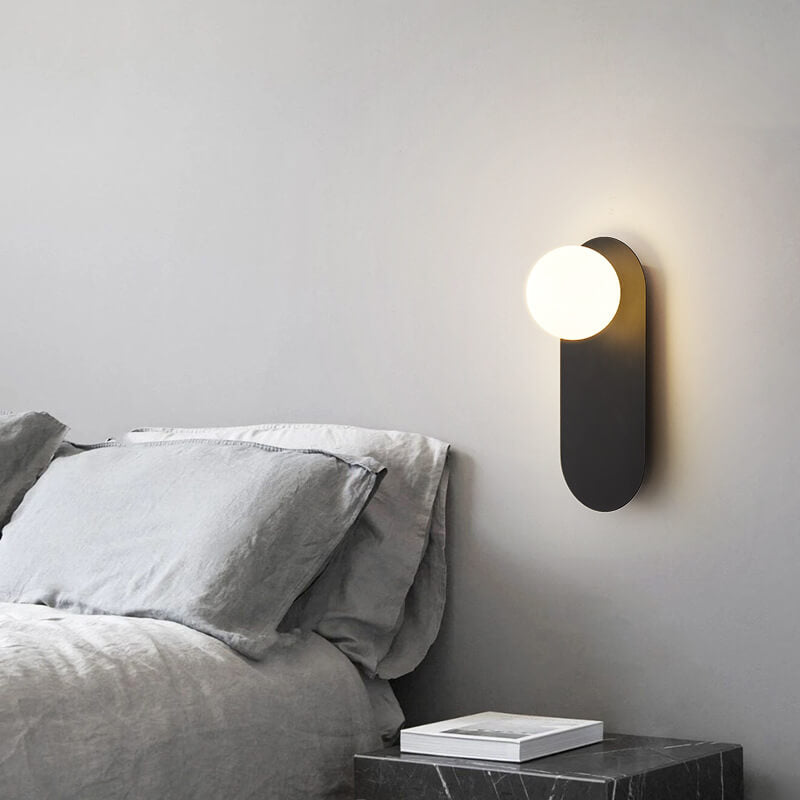 Nordic Minimalist Glass Ring Wall Sconce – Single-Light Modern Lamp