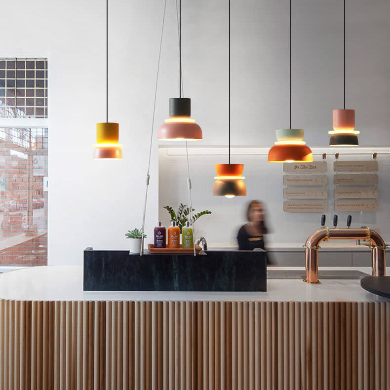 Nordic Colorful Macaron 1-Light LED Pendant Lamp – Modern Stylish Ceiling Light