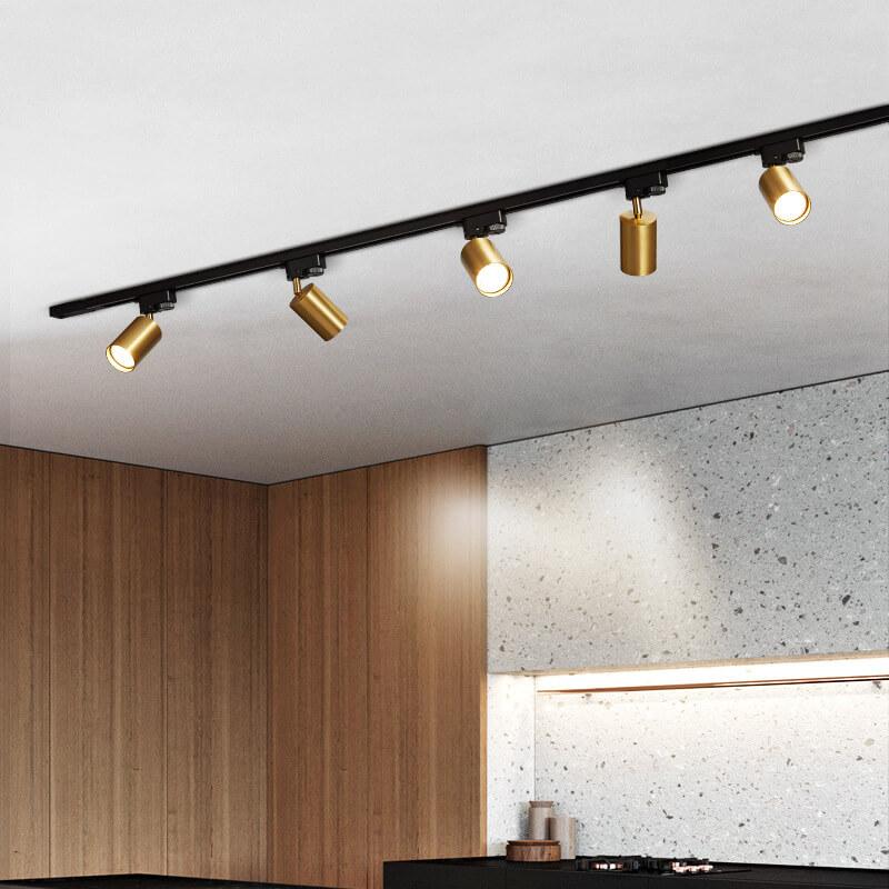 Modern Tubular Track Lighting 3/4/5-Light LED Flush Mount Ceiling Fixture