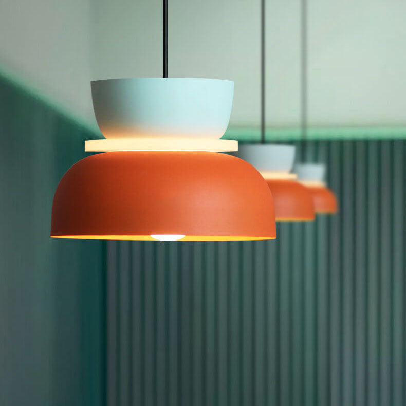 Nordic Colorful Macaron 1-Light LED Pendant Lamp – Modern Stylish Ceiling Light