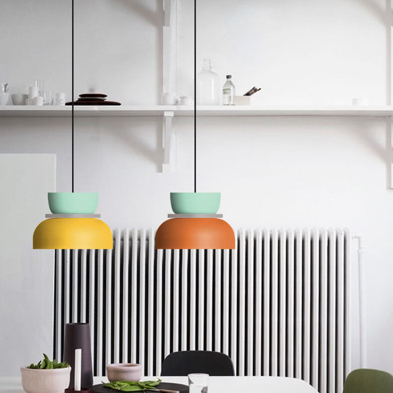 Nordic Colorful Macaron 1-Light LED Pendant Lamp – Modern Stylish Ceiling Light