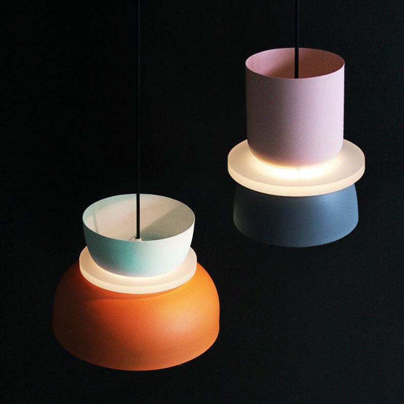 Nordic Colorful Macaron 1-Light LED Pendant Lamp – Modern Stylish Ceiling Light