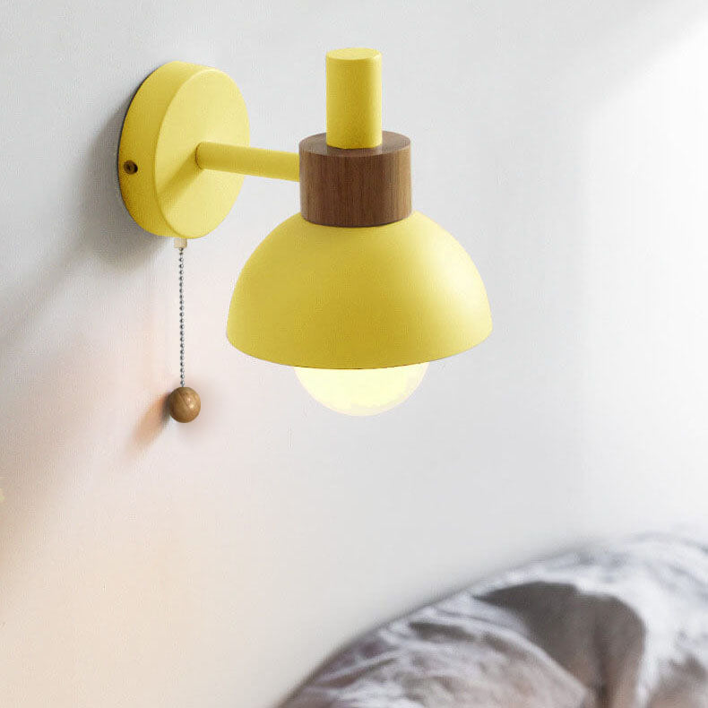 Nordic Macaron Globe 1-Light Wall Sconce Lamp