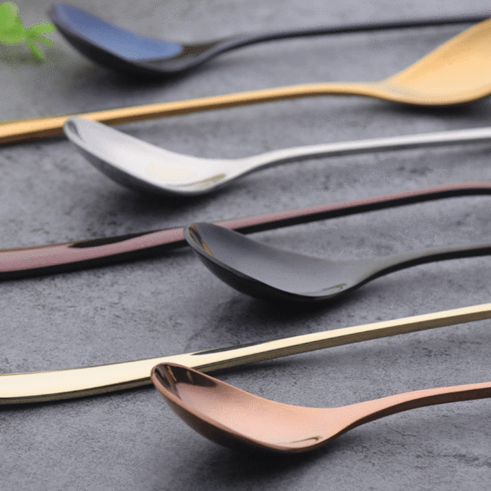 Stainless Steel Dessert Spoon Set, 4 or 7 Piece
