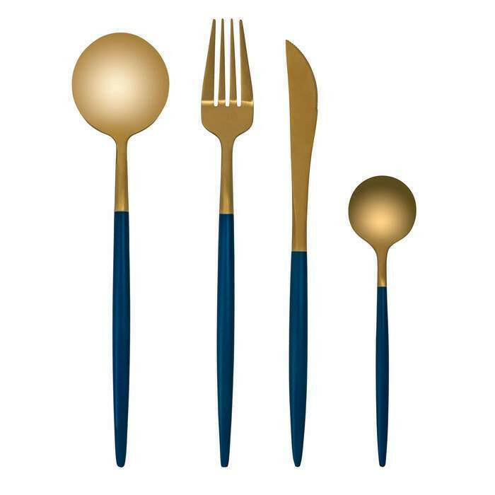 Gold Flatware Set, 4 or 16 Piece