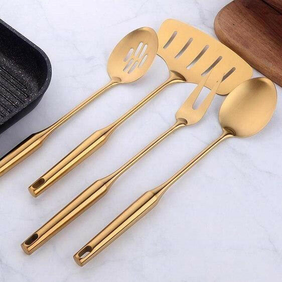 Stainless Steel Cooking Utensil Set, 4 Piece