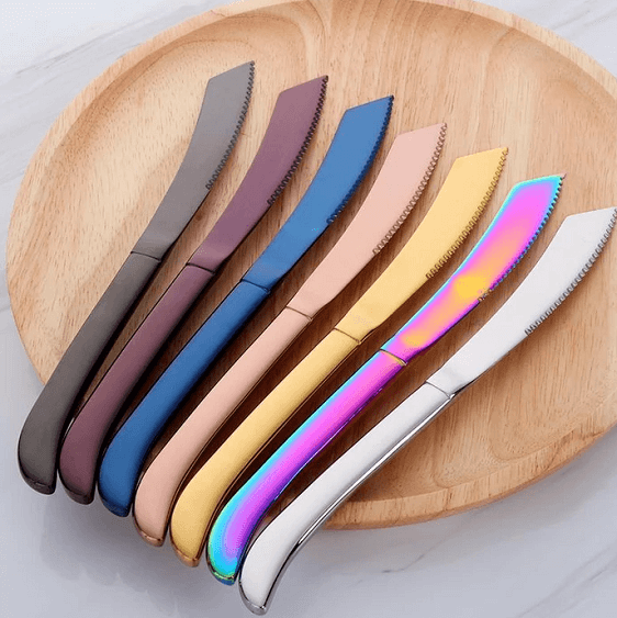 Stainless Steel Dinner Knife Set, 4 or 7 Piece