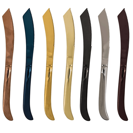 Stainless Steel Dinner Knife Set, 4 or 7 Piece