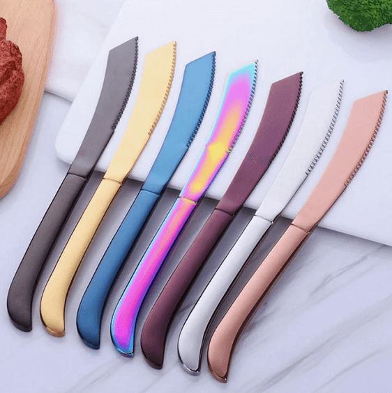 Stainless Steel Dinner Knife Set, 4 or 7 Piece