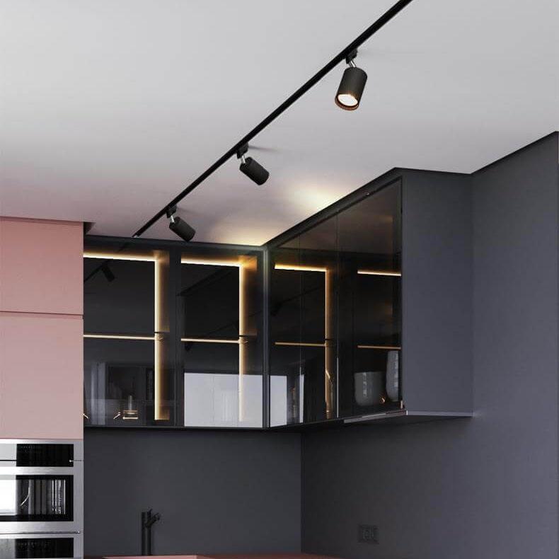 Modern Tubular Track Lighting 3/4/5-Light LED Flush Mount Ceiling Fixture