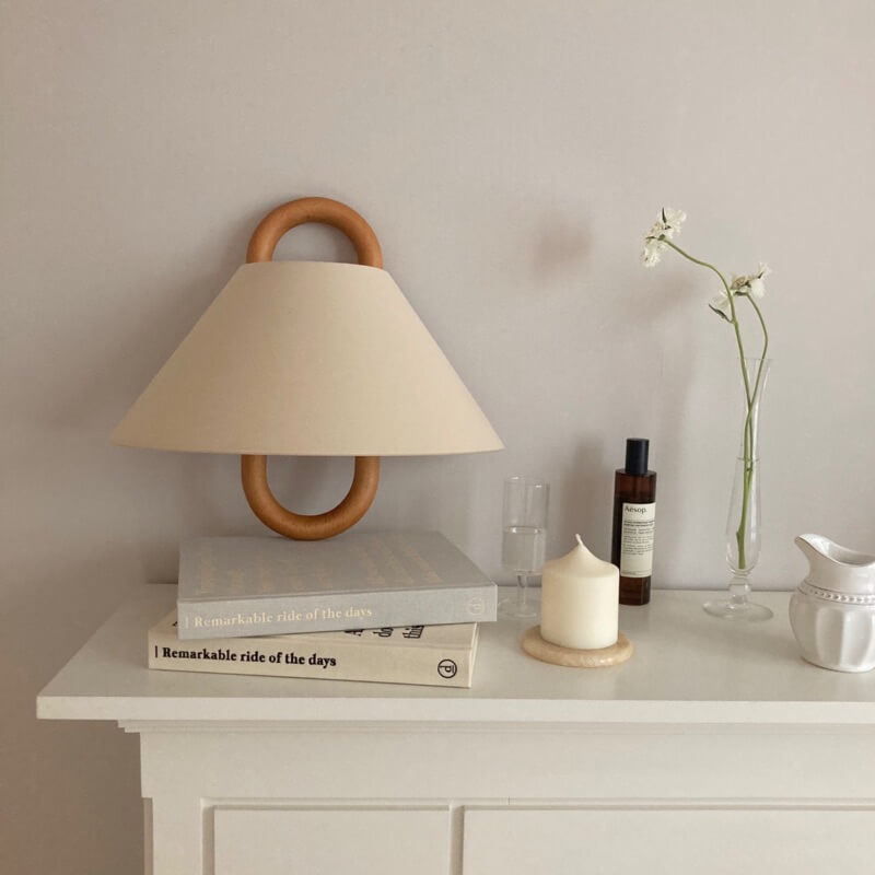 Modern Solid Wood Pleated Semi-Circular 1-Light Wall Sconce Lamp