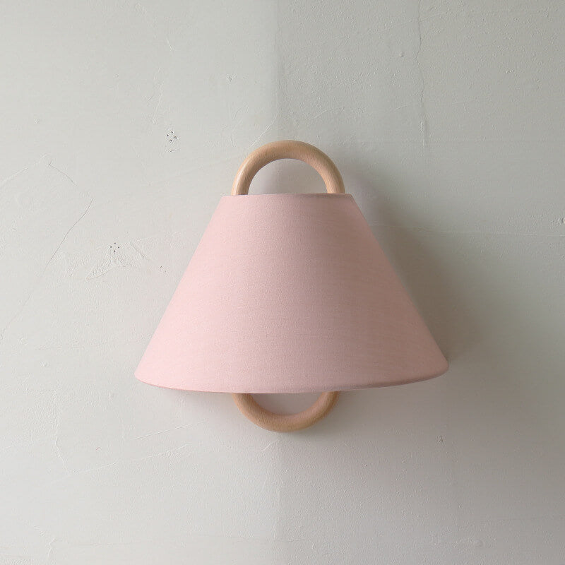 Modern Solid Wood Pleated Semi-Circular 1-Light Wall Sconce Lamp