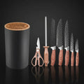 7-Piece Stainless Steel Kitchen Knife Set with Holder