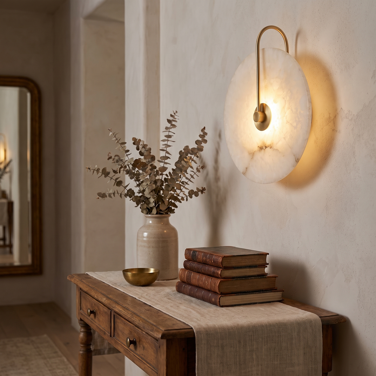 Quarry Circular Ring Wall Light in use