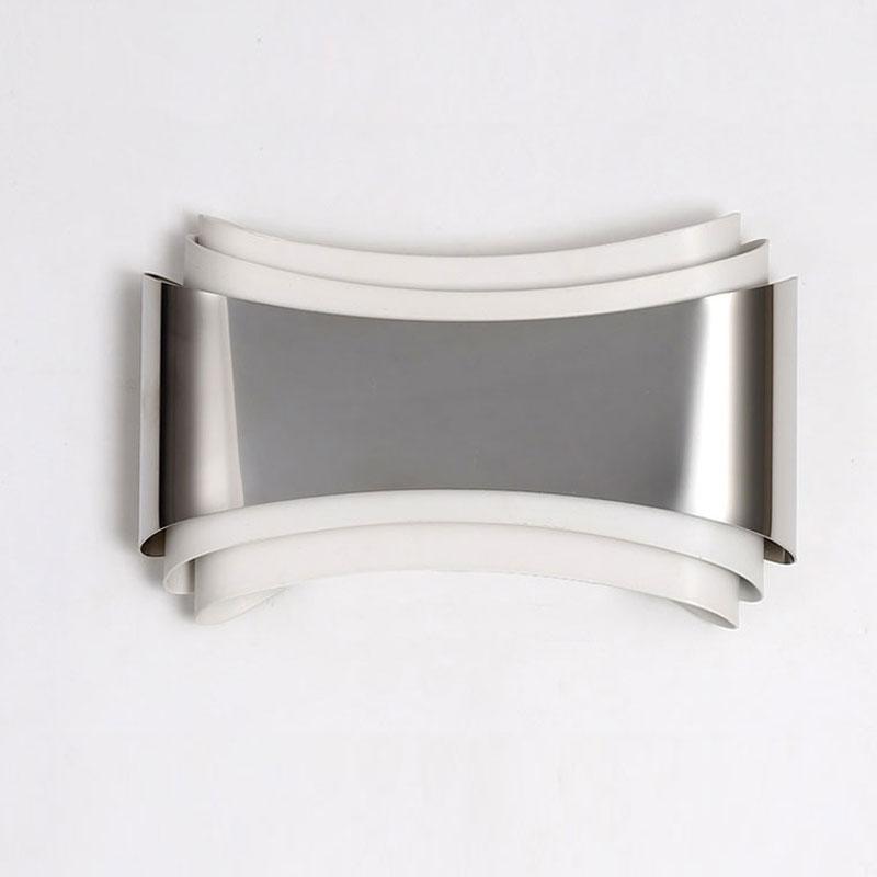 Curved LED Wall Light, Stainless Steel