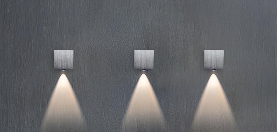 Aluminum LED Cube Wall Light