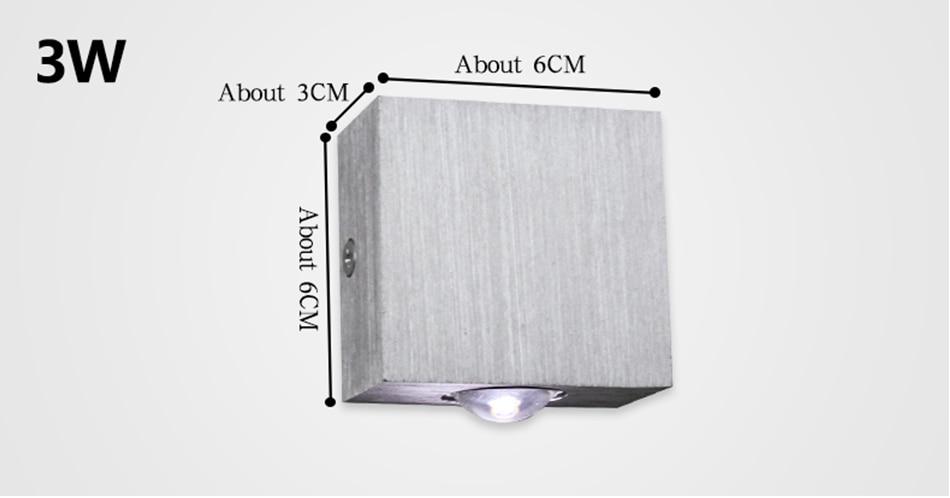 Aluminum LED Cube Wall Light