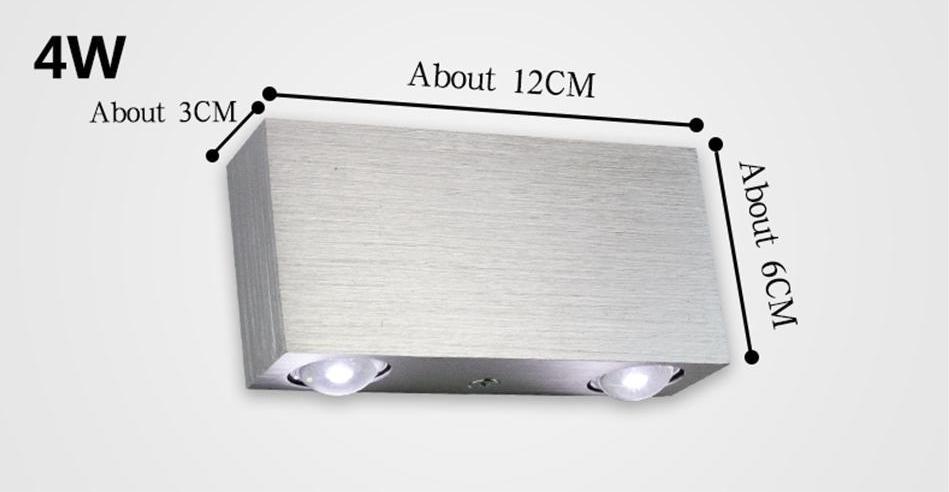 Aluminum LED Cube Wall Light