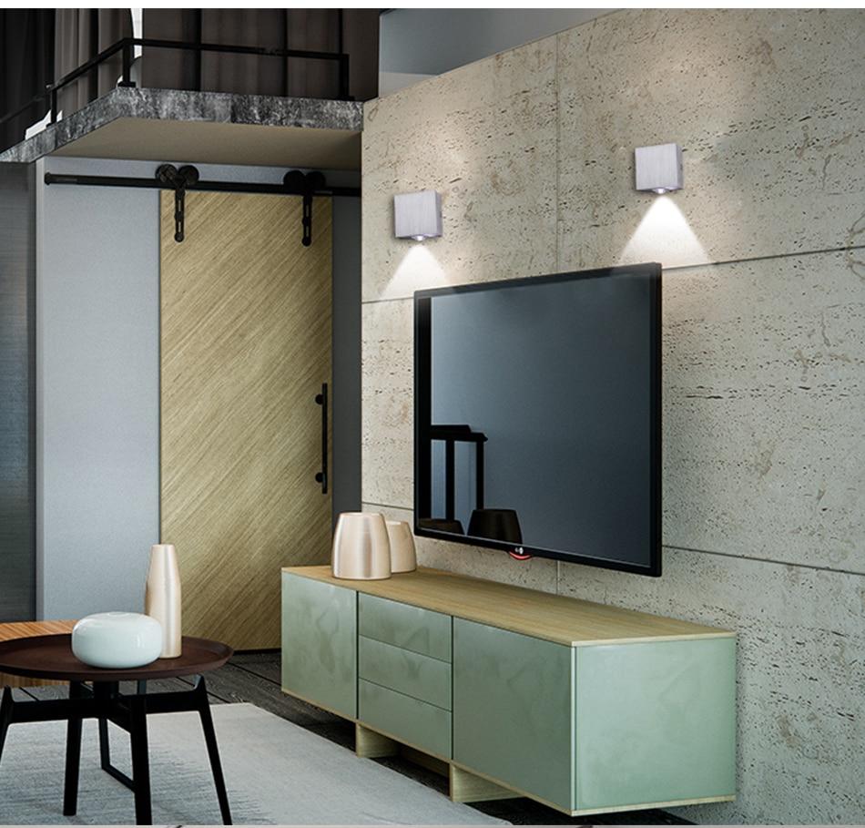 Aluminum LED Cube Wall Light
